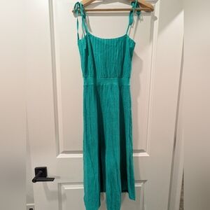Green Spaghetti Strap Dress
